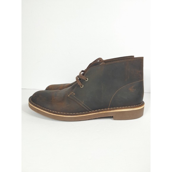 Clarks Men's Bushacre Chukka Boot Beeswax Brown Mens 8 M - Picture 1 of 10
